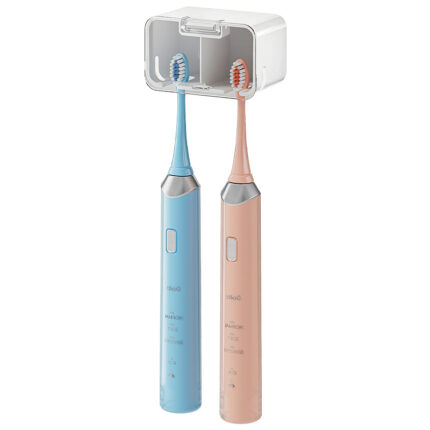 Dual-User Sectioned Dustproof Toothbrush Holder